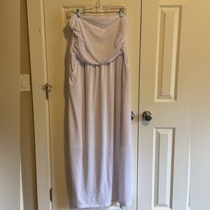 Strapless maxi dress